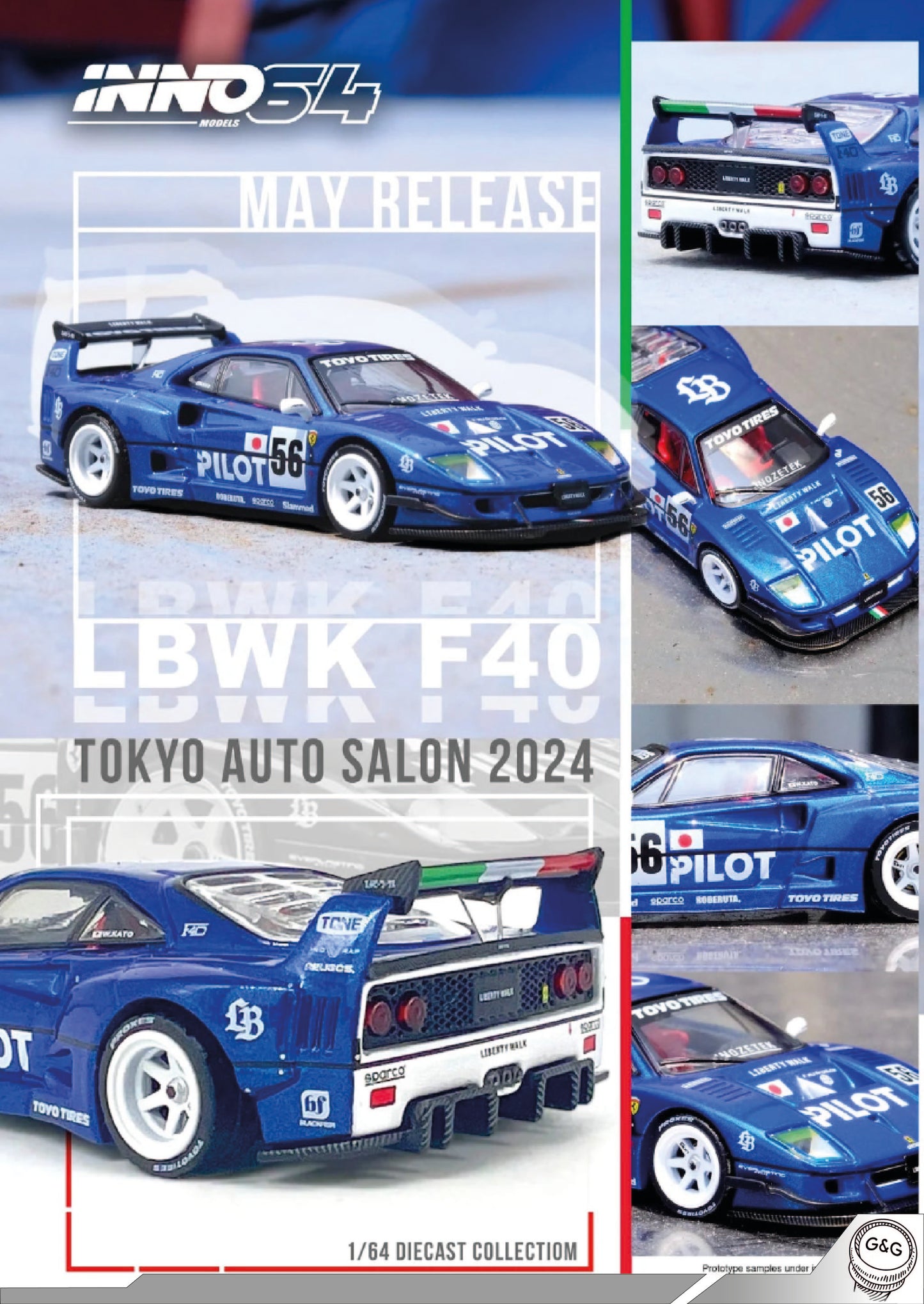 INNO64 FERRARI F40 LBWK TOKYO AUTO SALON 2024 *PILOT*