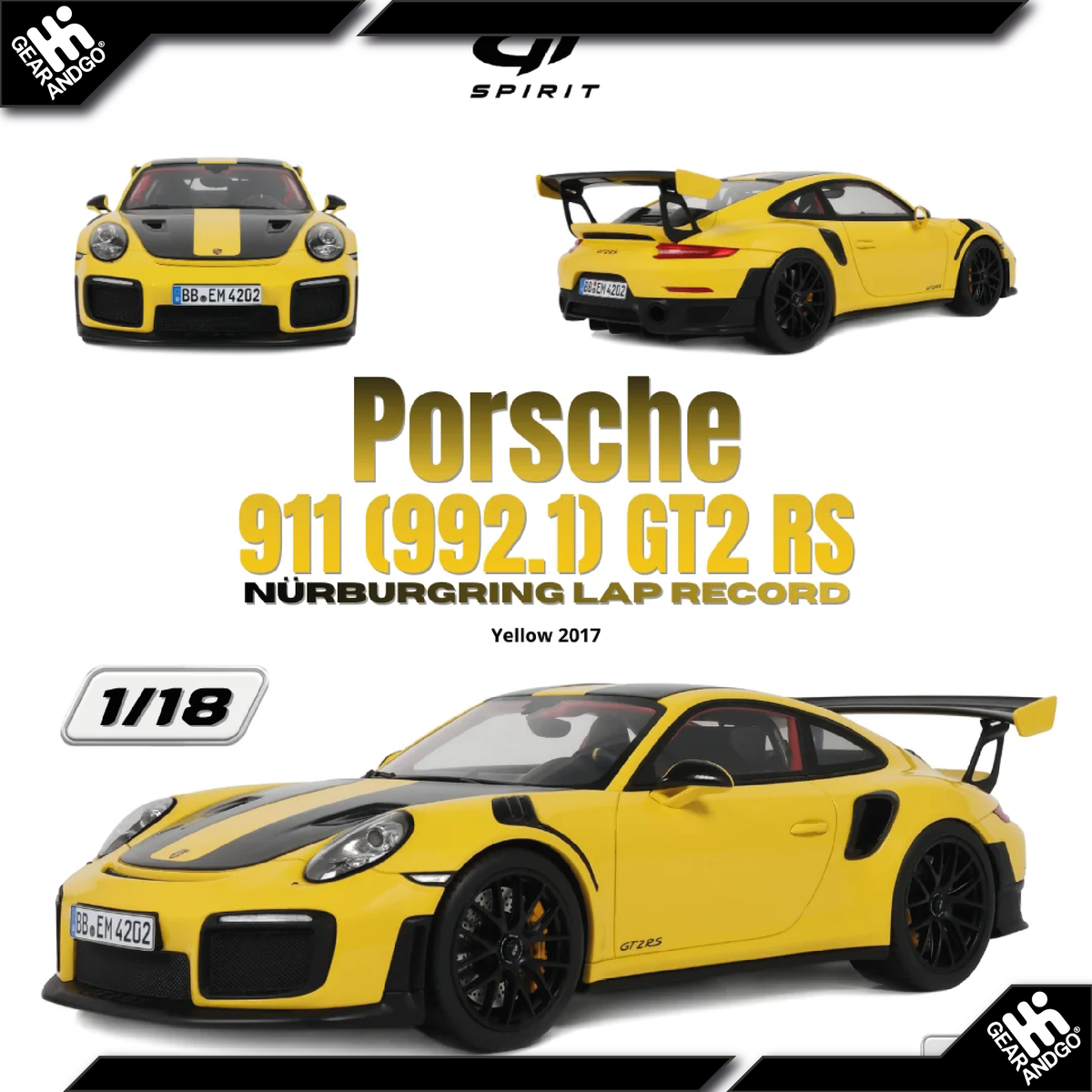 GT SPIRIT 972 - 2017 PORSCHE 911 (992.1) GTS2 RS NURBURGRING