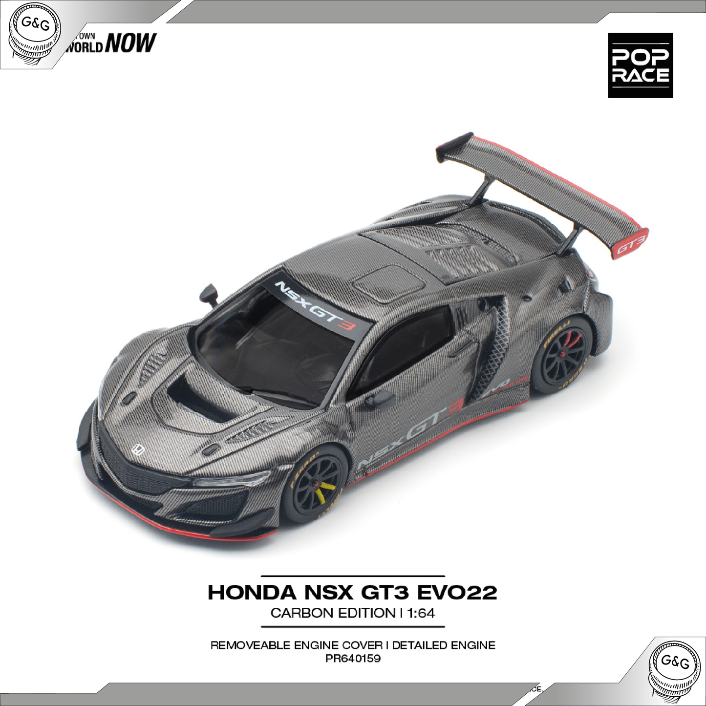POP RACE HONDA NSX GT3 EVO22 *CARBON EDITION*