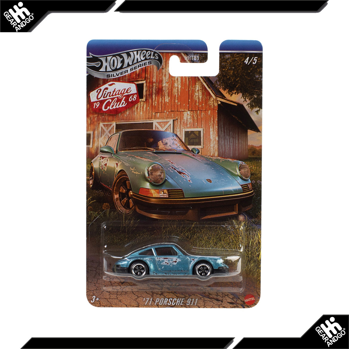 Hot Wheels Silver Series Vintage Club '71 Porsche 911
