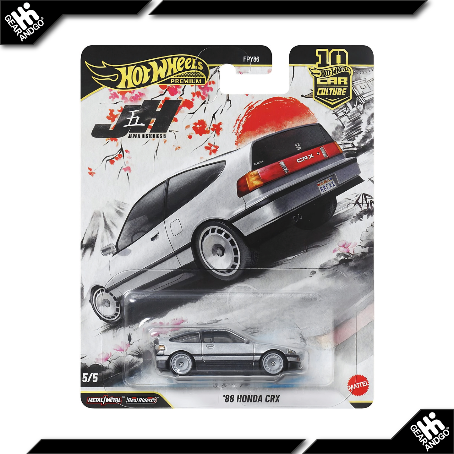 HOT WHEELS JAPAN HISTORICS 5 - 1988 HONDA CRX