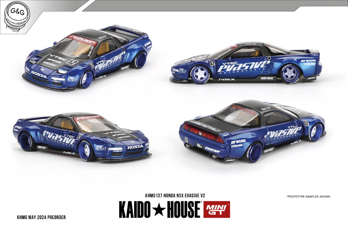 MINI GT KAIDO 137 - 1990 HONDA NSX EVASIVE V2