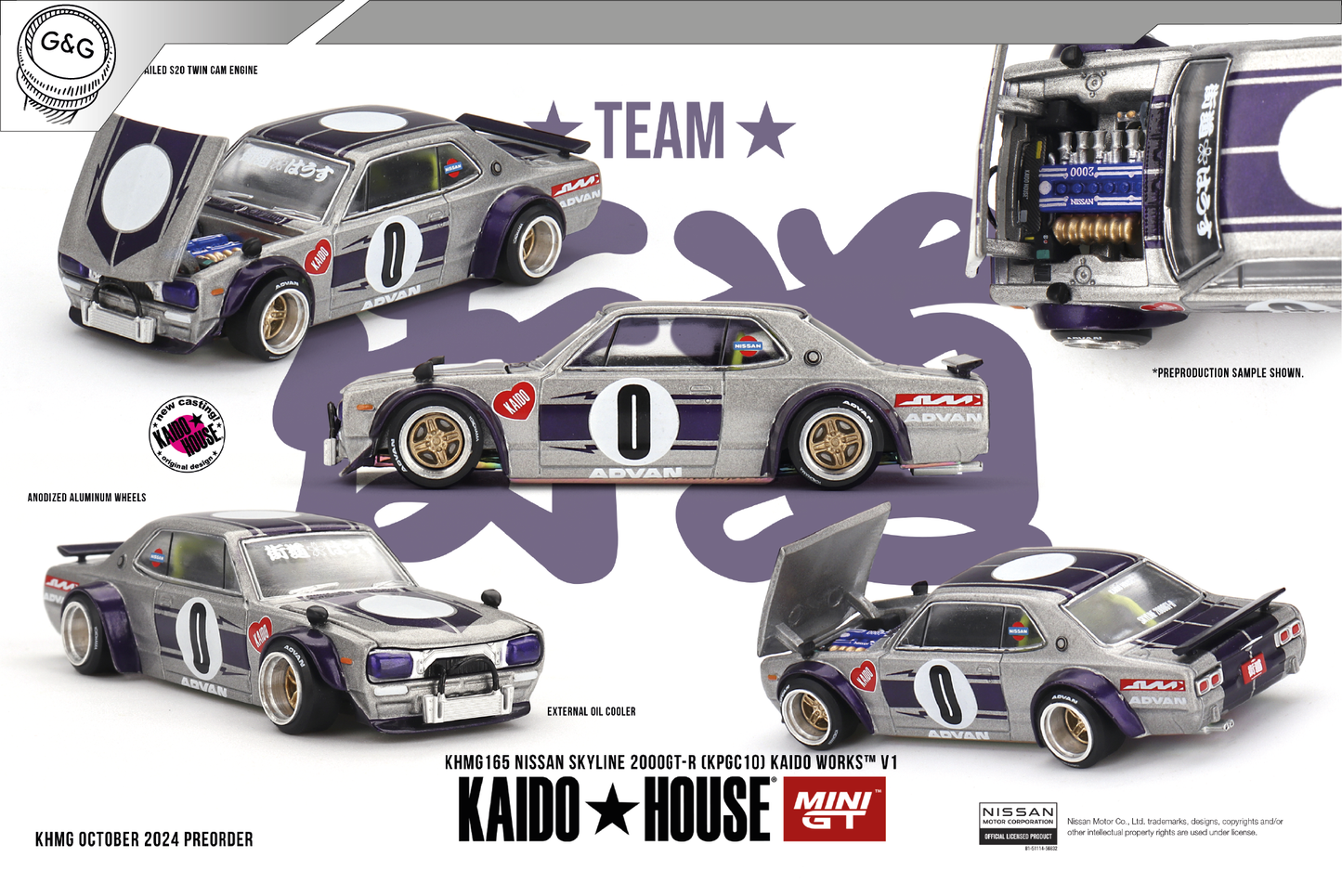MINI GT KAIDO 165 - NISSAN SKYLINE GT-R (KPGC10) KAIDO WORKS V1