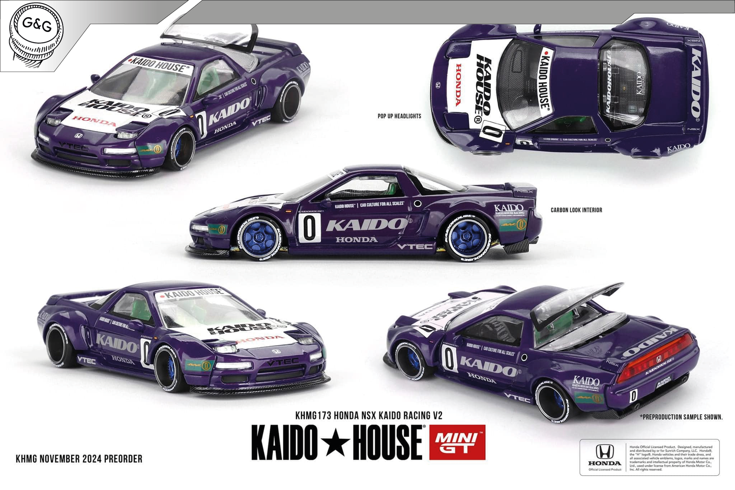 MINI GT KAIDO 173 - 1990 HONDA NSX KAIDO RACING V2