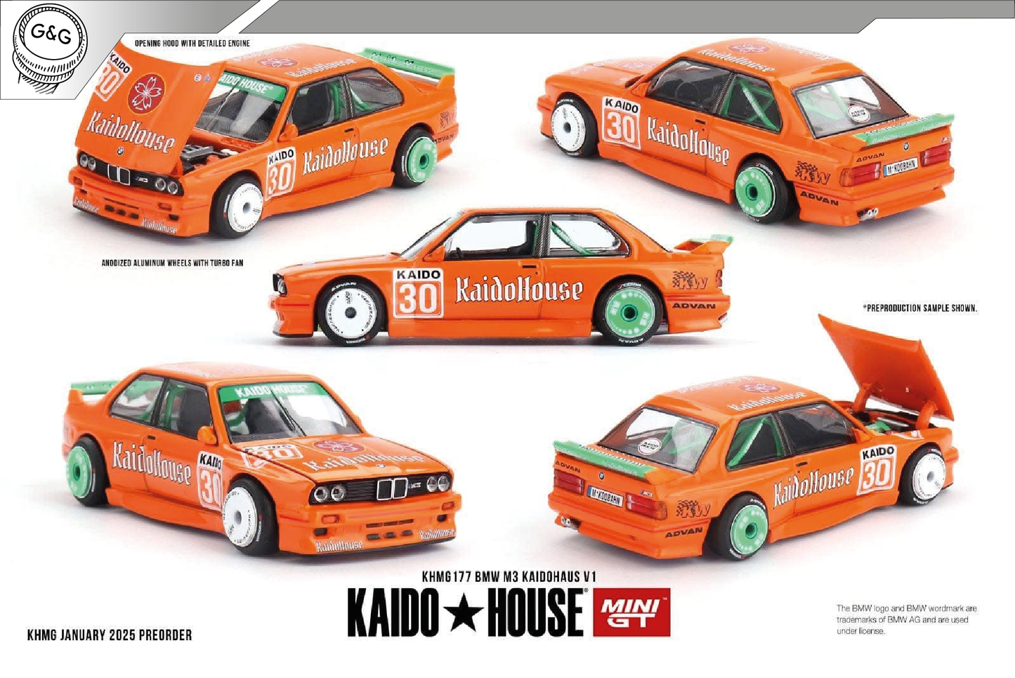 MINI GT KAIDO 177 - 1989 BMW M3 (E30) *KAIDOHAUS* V1