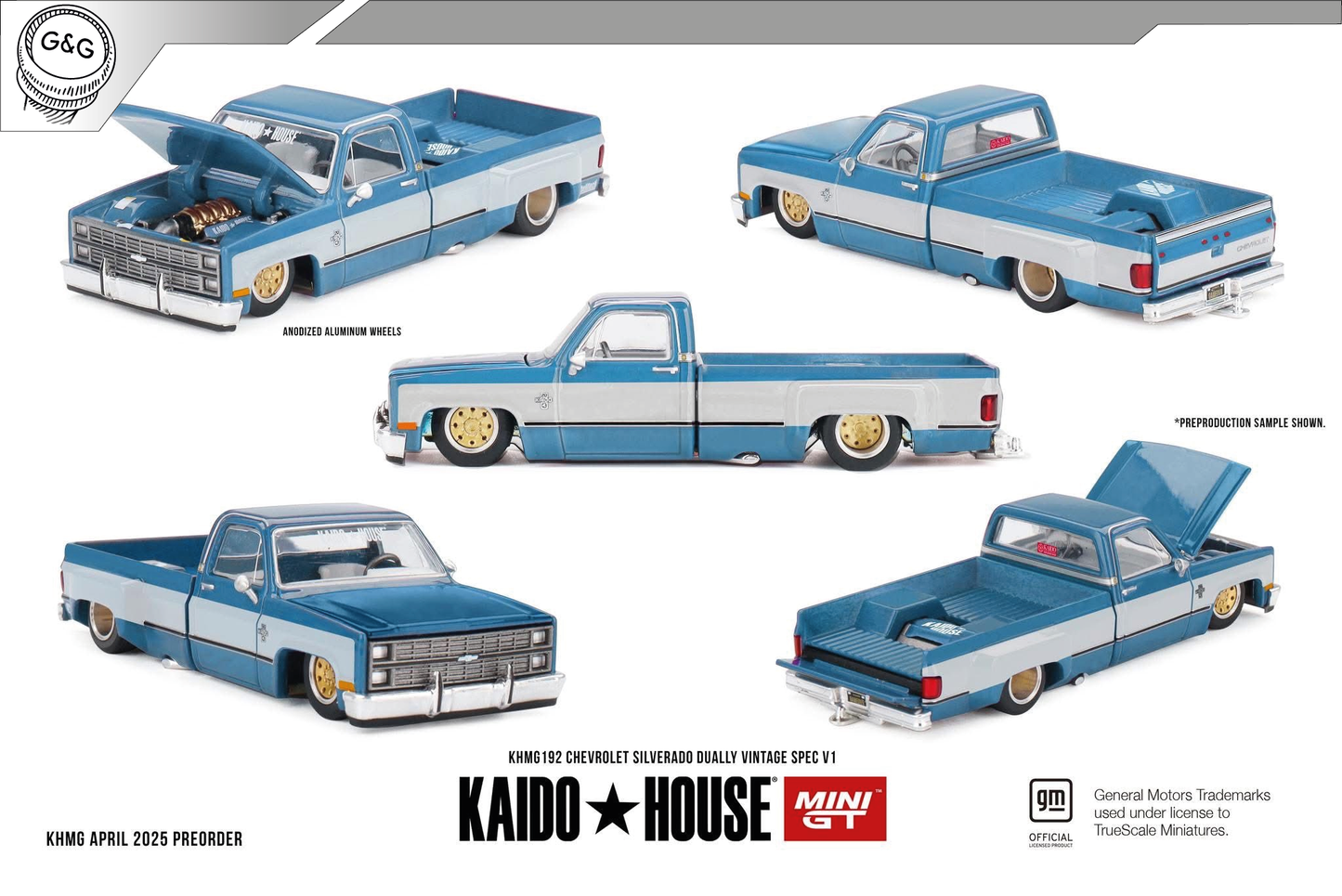 MINI GT KAIDO 192 - CHEVROLET SILVERADO DUALLY VINTAGE SPEC V1