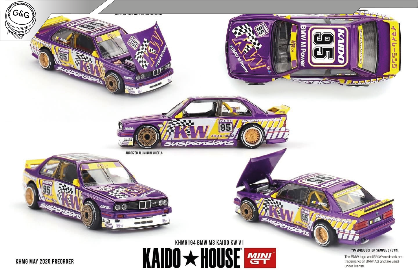MINI GT KAIDO 194 - 1989 BMW M3 (E30) *KAIDO KW* V1