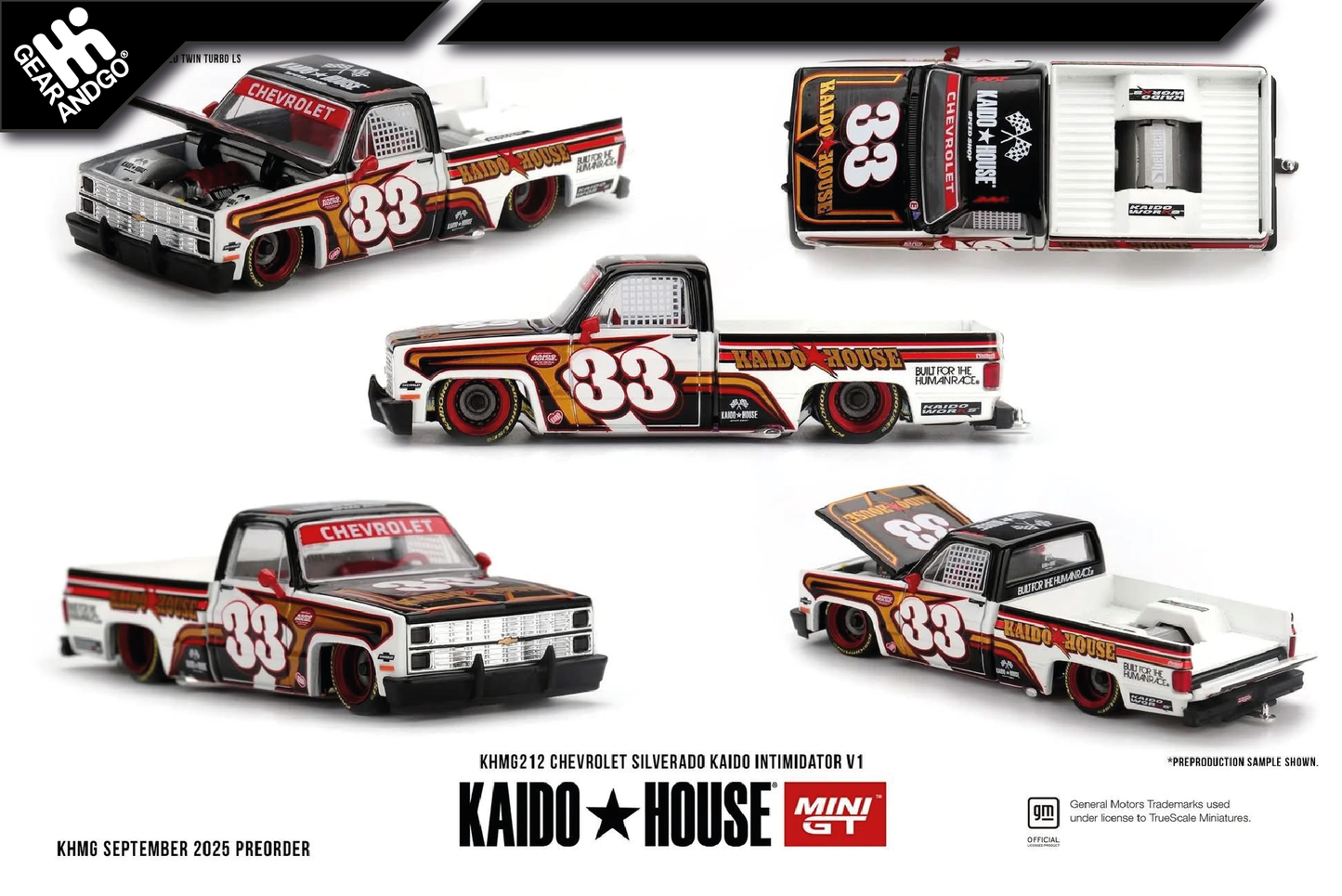 MINI GT KAIDO 212 - CHEVROLET SILVERADO KAIDO INTIMIDATOR V1