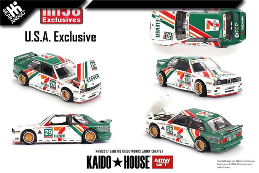 MINI GT KAIDO 217 - BMW M3 KAIDO WORKS LARRY CHEN V1 - USA EXCLUSIVE