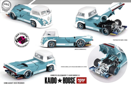MINI GT KAIDO 220 - 1972 VOLKSWAGEN T1 PICKUP *KAIDO WORKS V1*