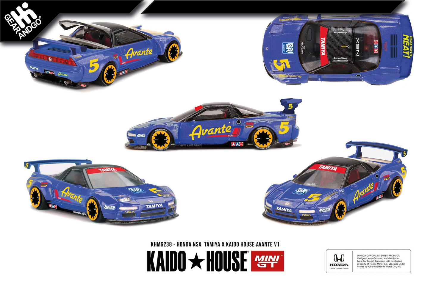 MINI GT KAIDO 238 - HONDA NSX TAMIYA X KAIDO HOUSE *AVANTE* V1