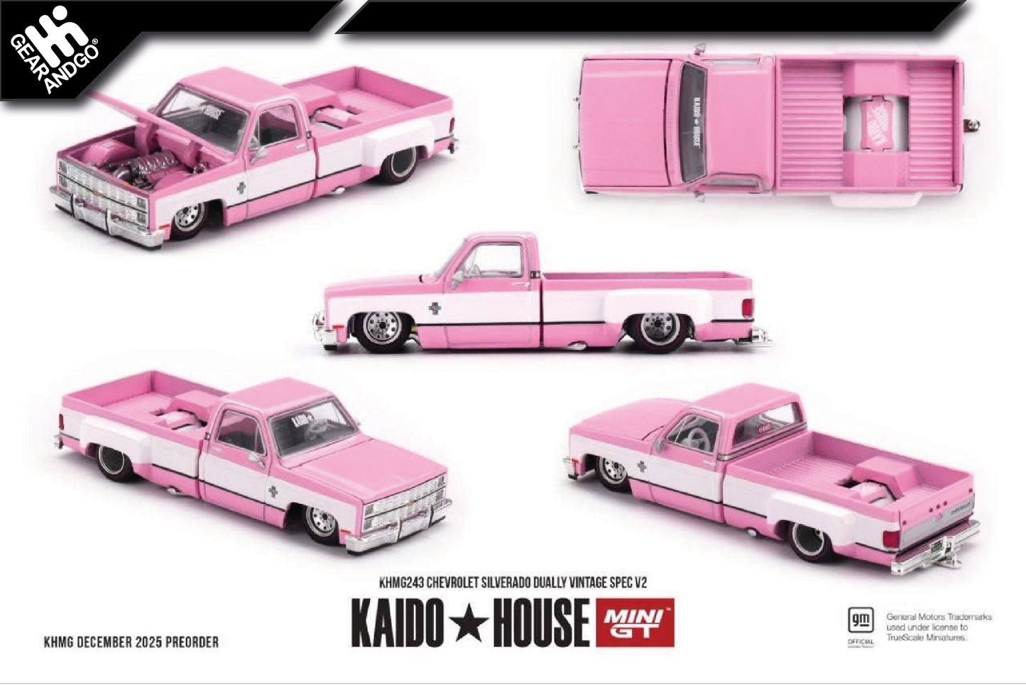 MINI GT KAIDO 243 - 1980 CHEVROLET SILVERADO DUALLY VINTAGE SPEC V2