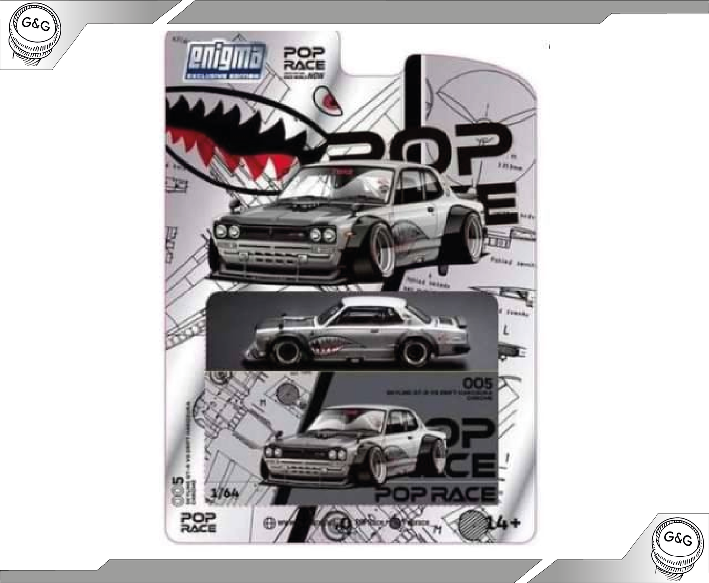 POP RACE - NISSAN SKYLINE GT-R V8 DRIFT *HAKOSUKA*