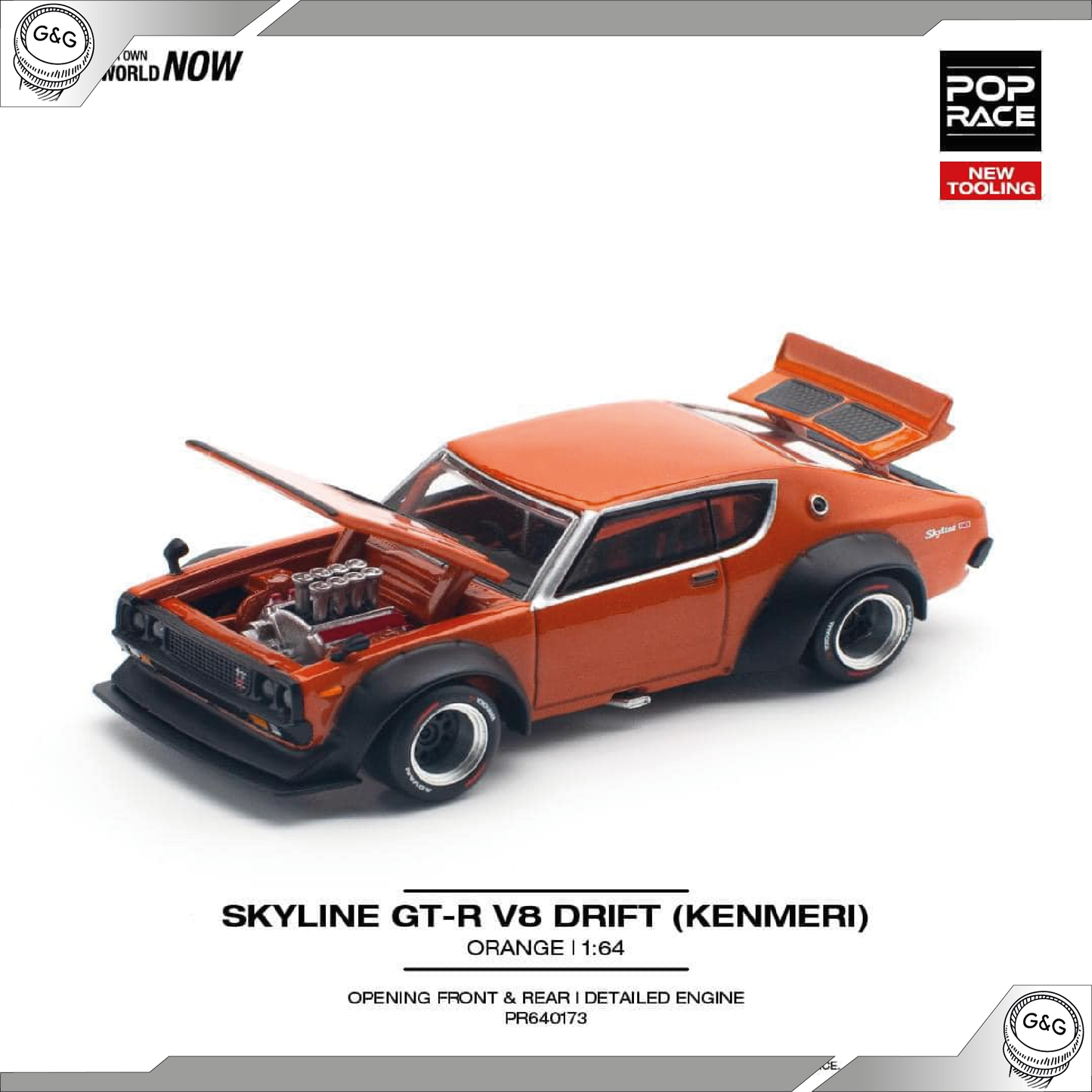 POP RACE - SKYLINE GT-R V8 DRIFT (KENMERI)