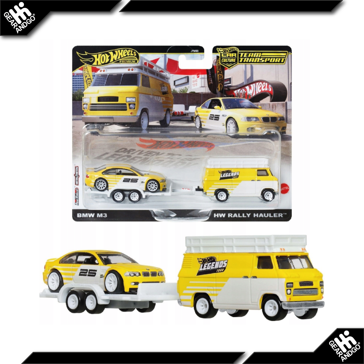 HOT WHEELS TEAM TRANSPORT - RALLY HAULER WITH 1992 BMW M3