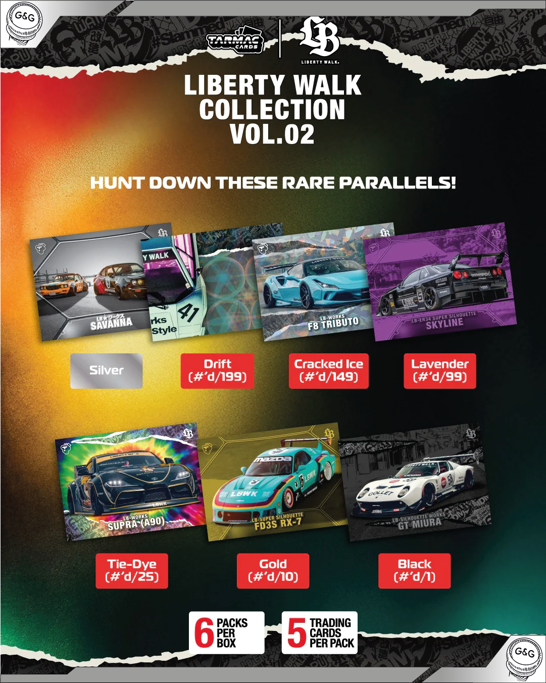 TARMAC - LIBERTY WALK COLLECTION VOL.02 - KARTIČKY