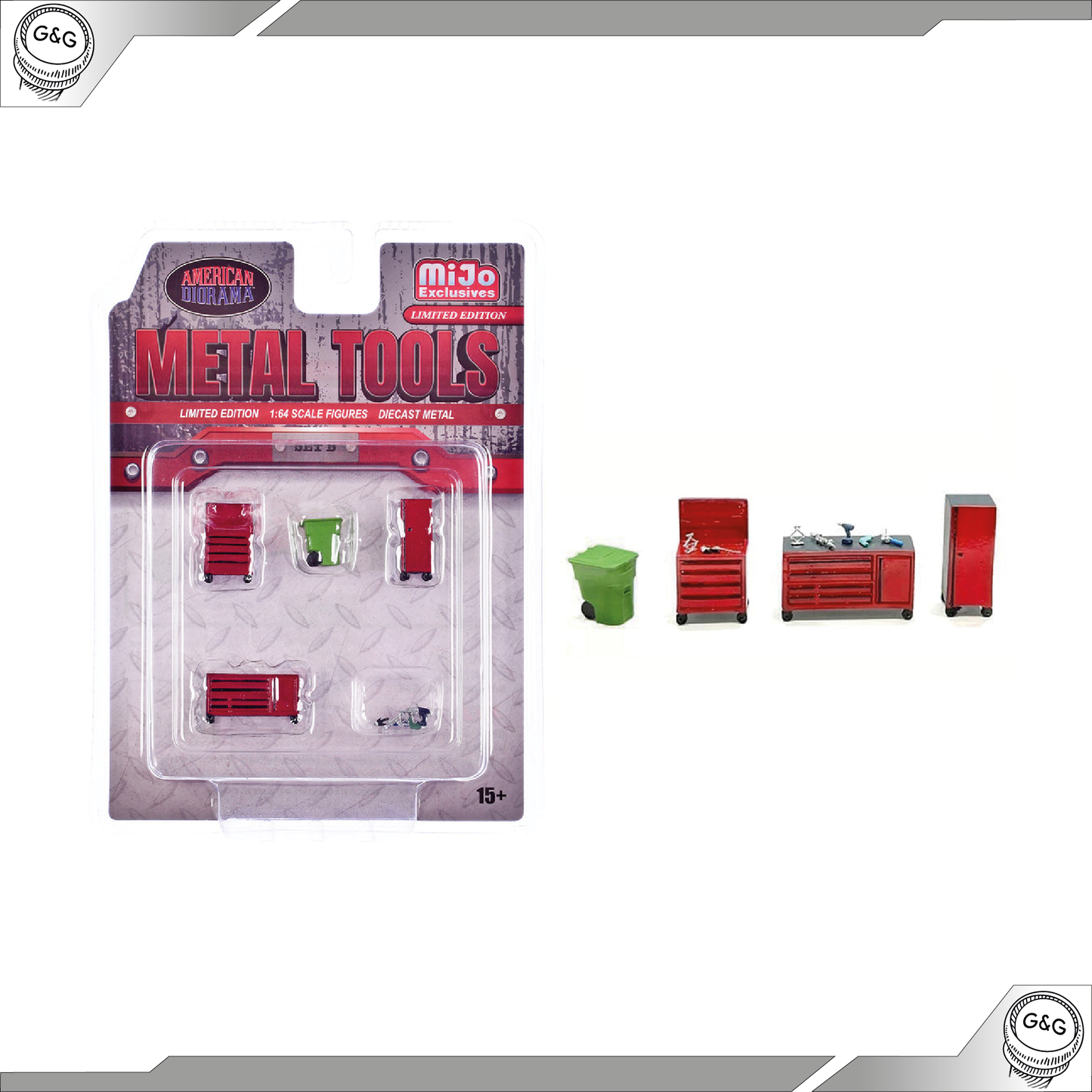 AMERICAN DIORAMA METAL TOOLS - B