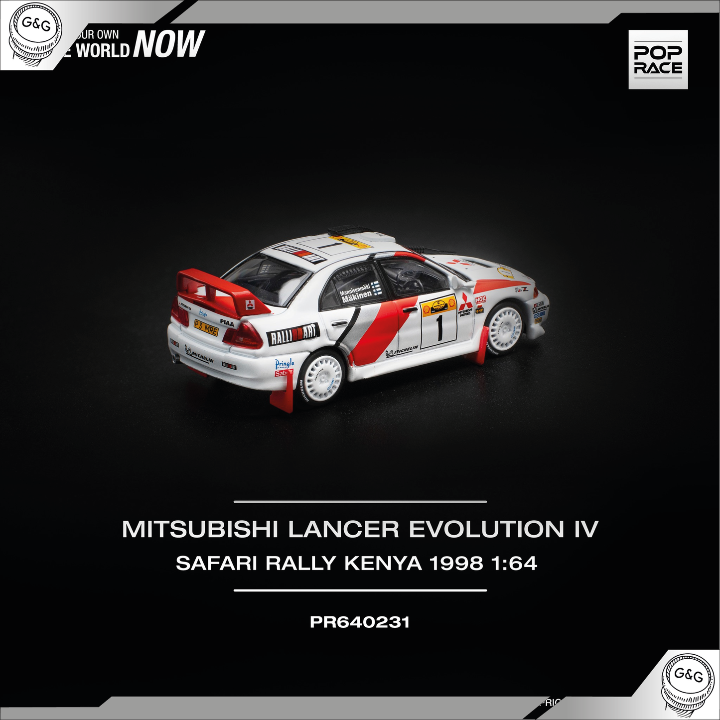 POP RACE - MITSUBISHI LANCER EVOLUTION IV #1 SAFARI RALLY KENYA 1998