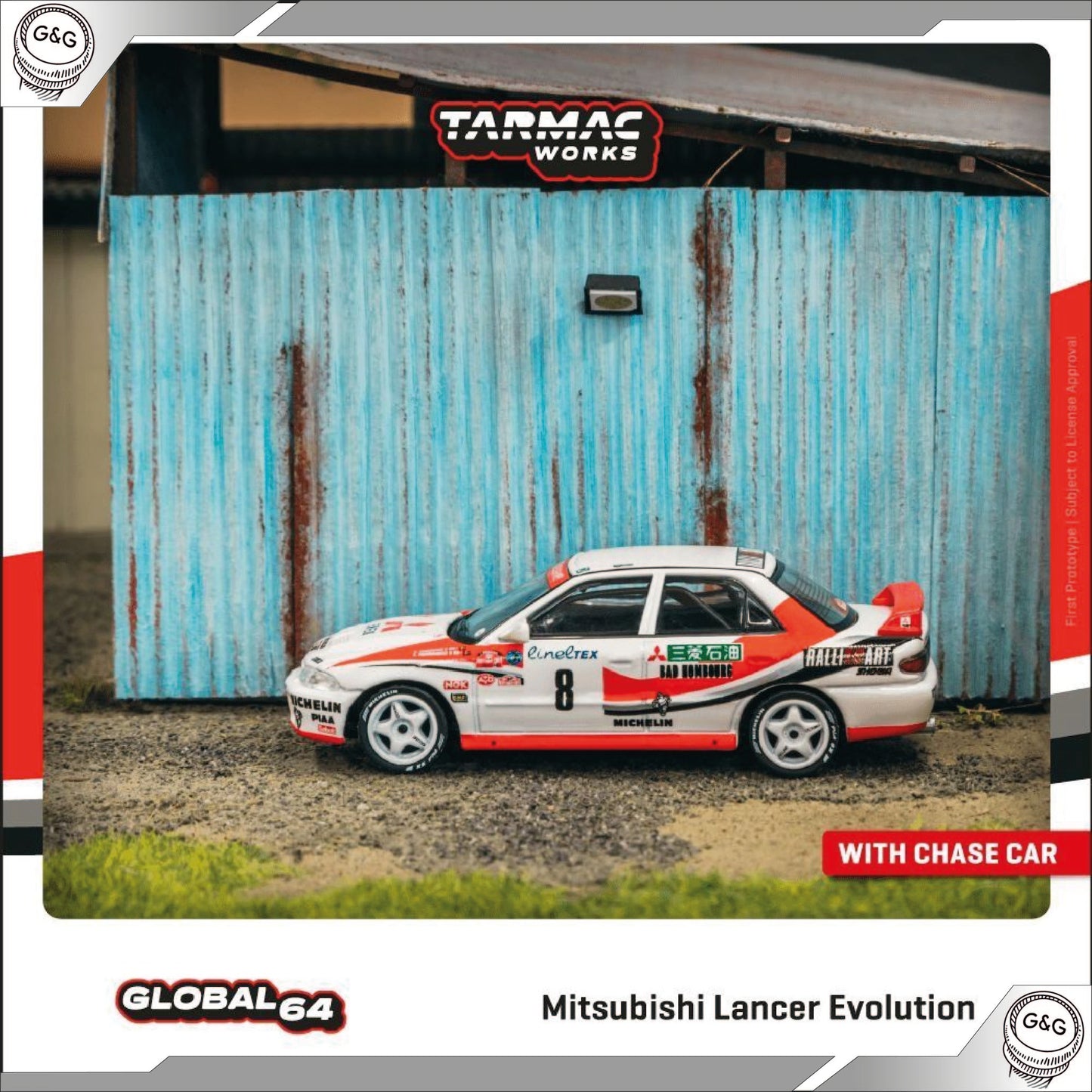 TARMAC MITSUBISHI LANCER EVOLUTION #8 - K.ERIKSSON/S.PAMANDER RALLY MONTE CARLO 1993