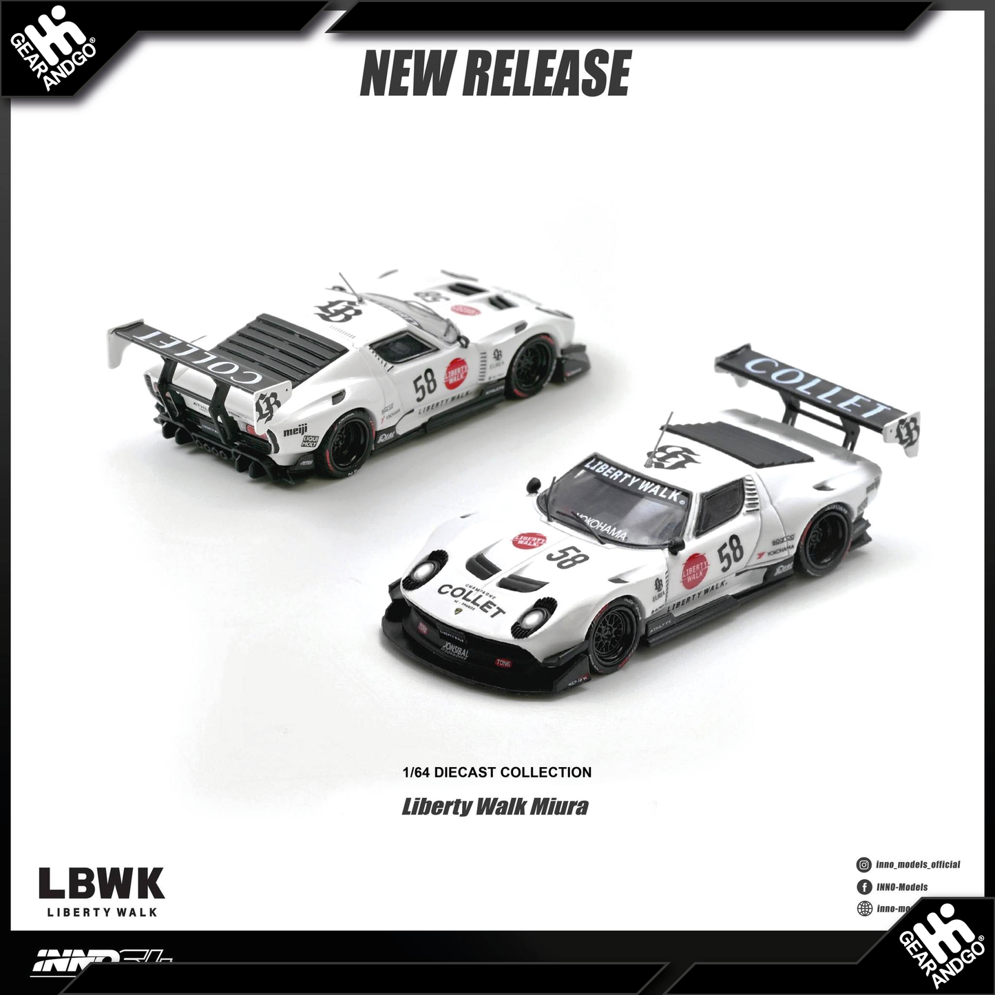 INNO64 - LAMBORGHINI MIURA GT LB-SILHOUETTE WORKS
