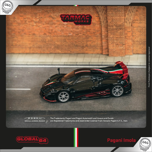 TARMAC PAGANI IMOLA NERO ORO - NA KARTĚ