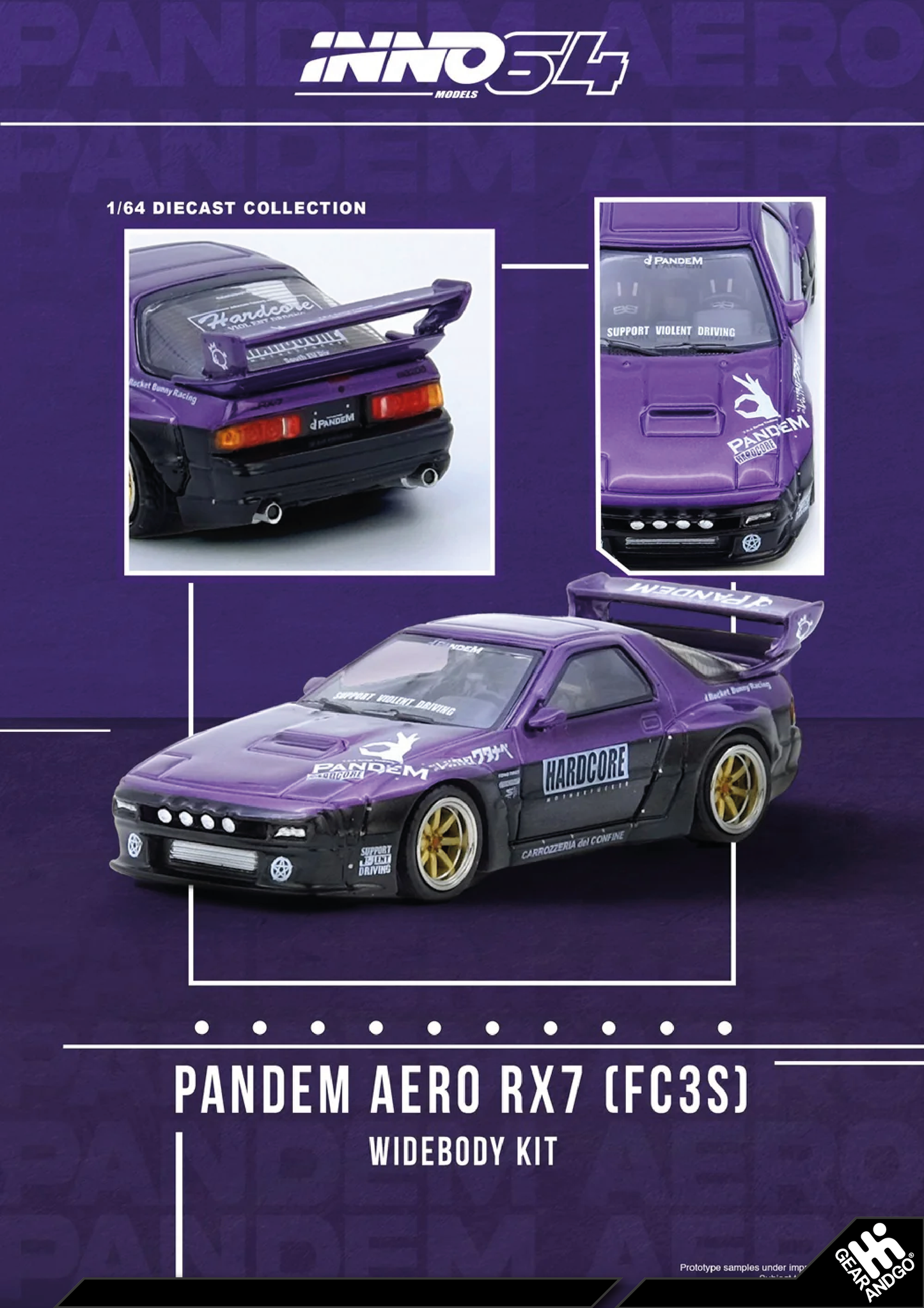 INNO64 - MAZDA RX7 (FC3S) *PANDEM ROCKET BUNNY*