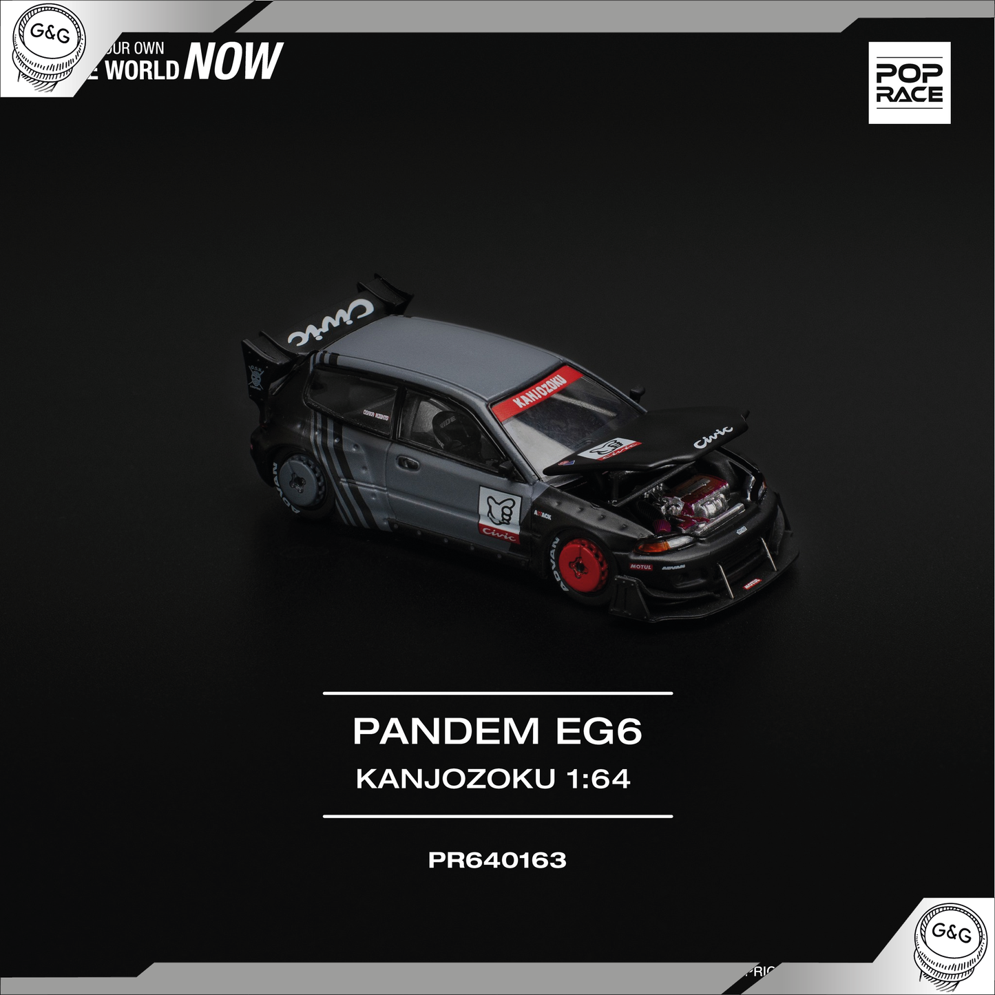 POP RACE - PANDEM CIVIC EG6 *KANJOZOKU*