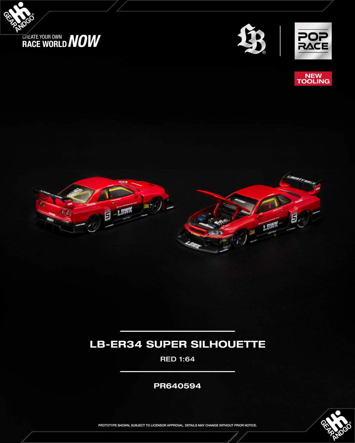 Pop Race PR640594 LB-ER34 Super Silhouette