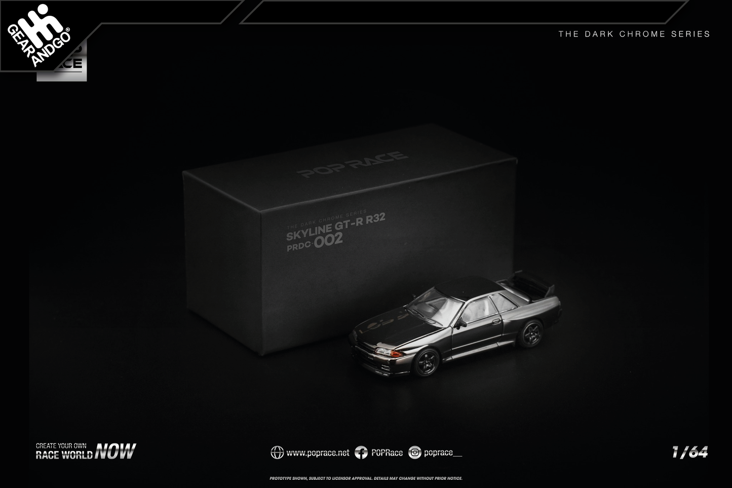 POP RACE - SKYLINE R32 GT-R *THE DARK CHROME SERIES*