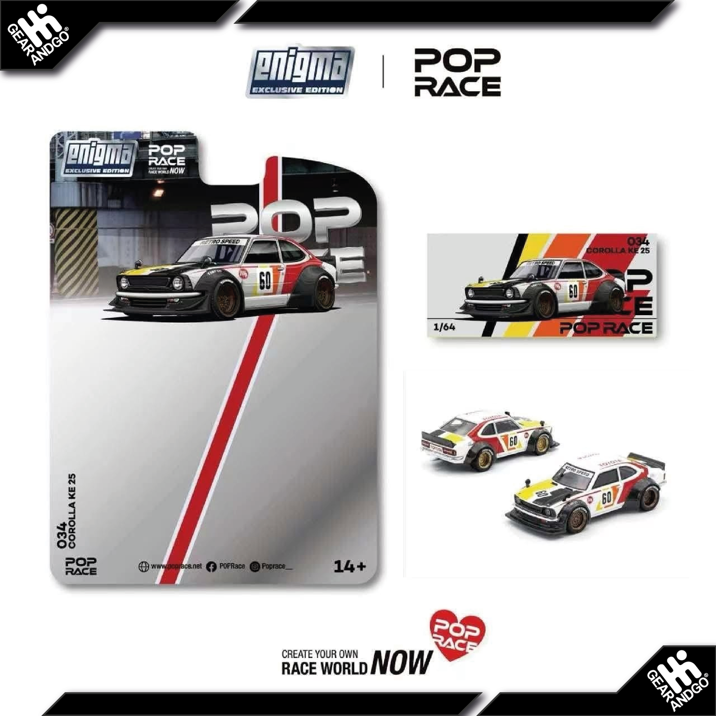 POP RACE - COROLLA KE25 RACING, VARIOUS *ENIGMA EXCLUSIVE*