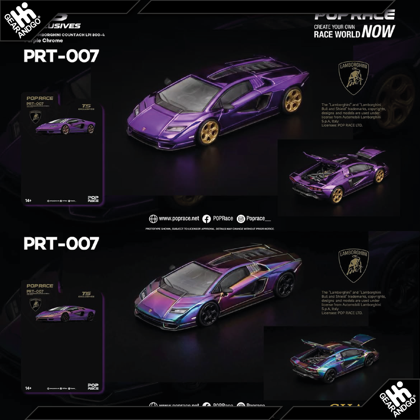 POP RACE 007 - LAMBORGHINI COUNTACH LPI 800-4 *TOKYO STATION EXCLUSIVES*