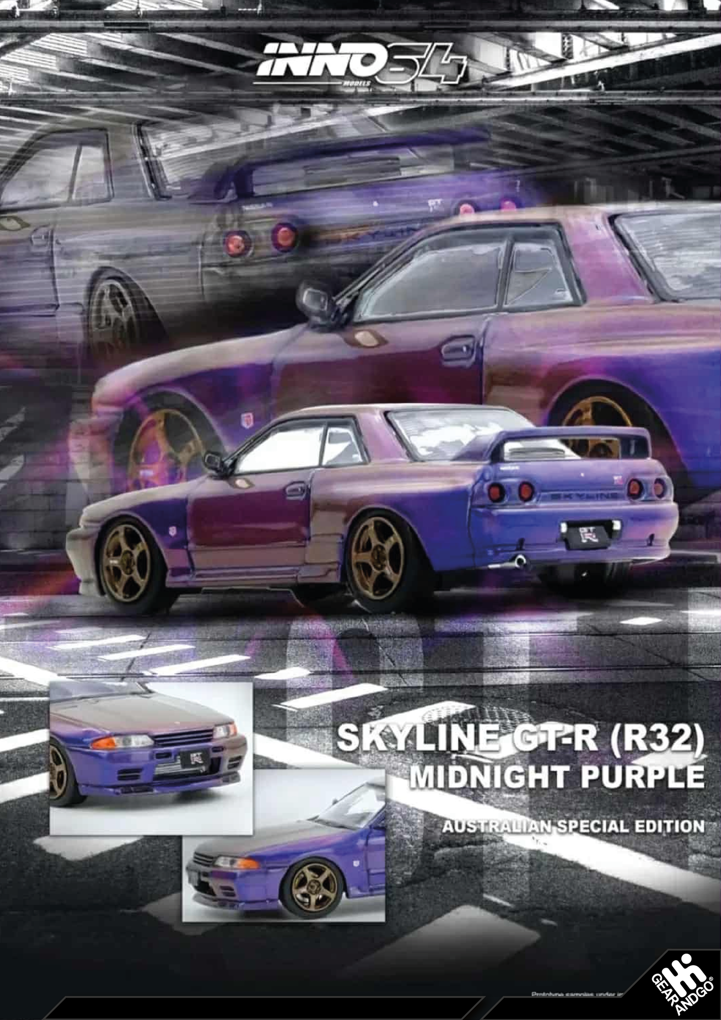 INNO64 - NISSAN SKYLINE GT-R (R32) AUSTRALIA SPECIAL EDITION *LIMITED EDITION*