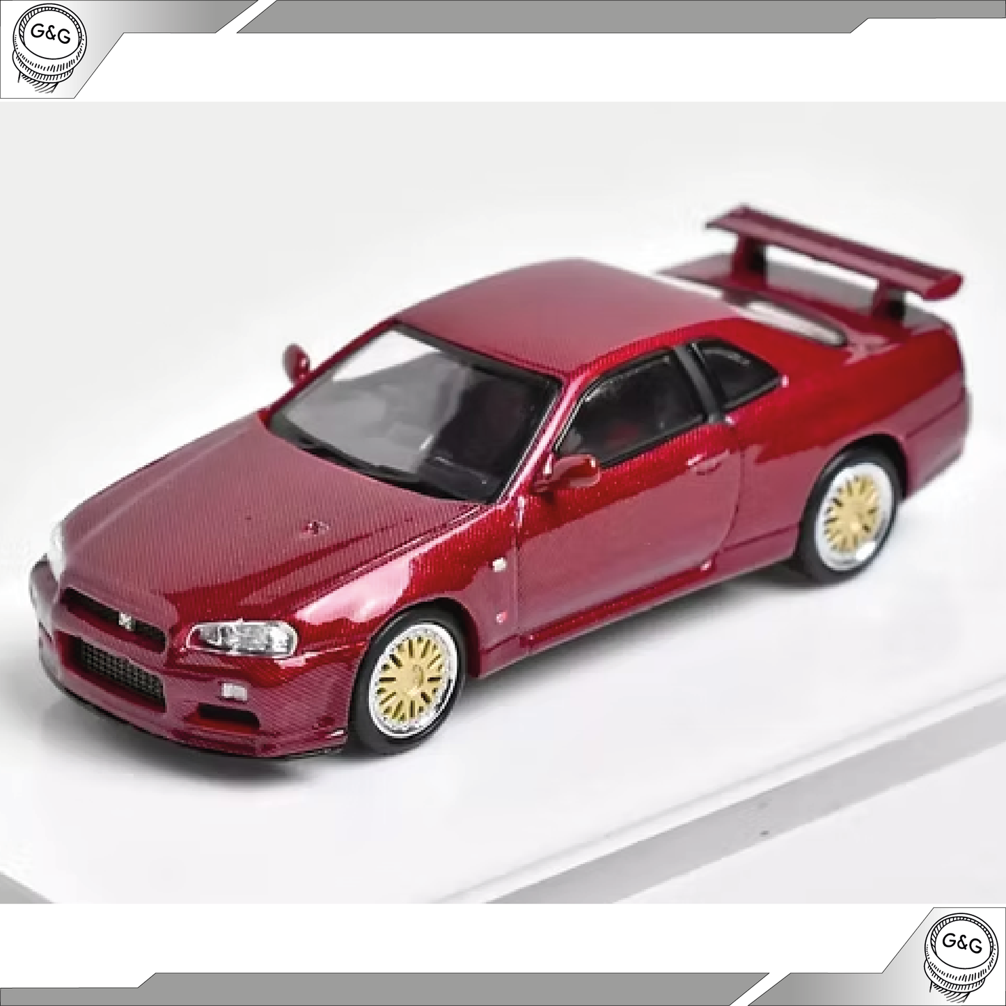 STANCE HUNTERS NISSAN SKYLINE R34 *RED CARBON*