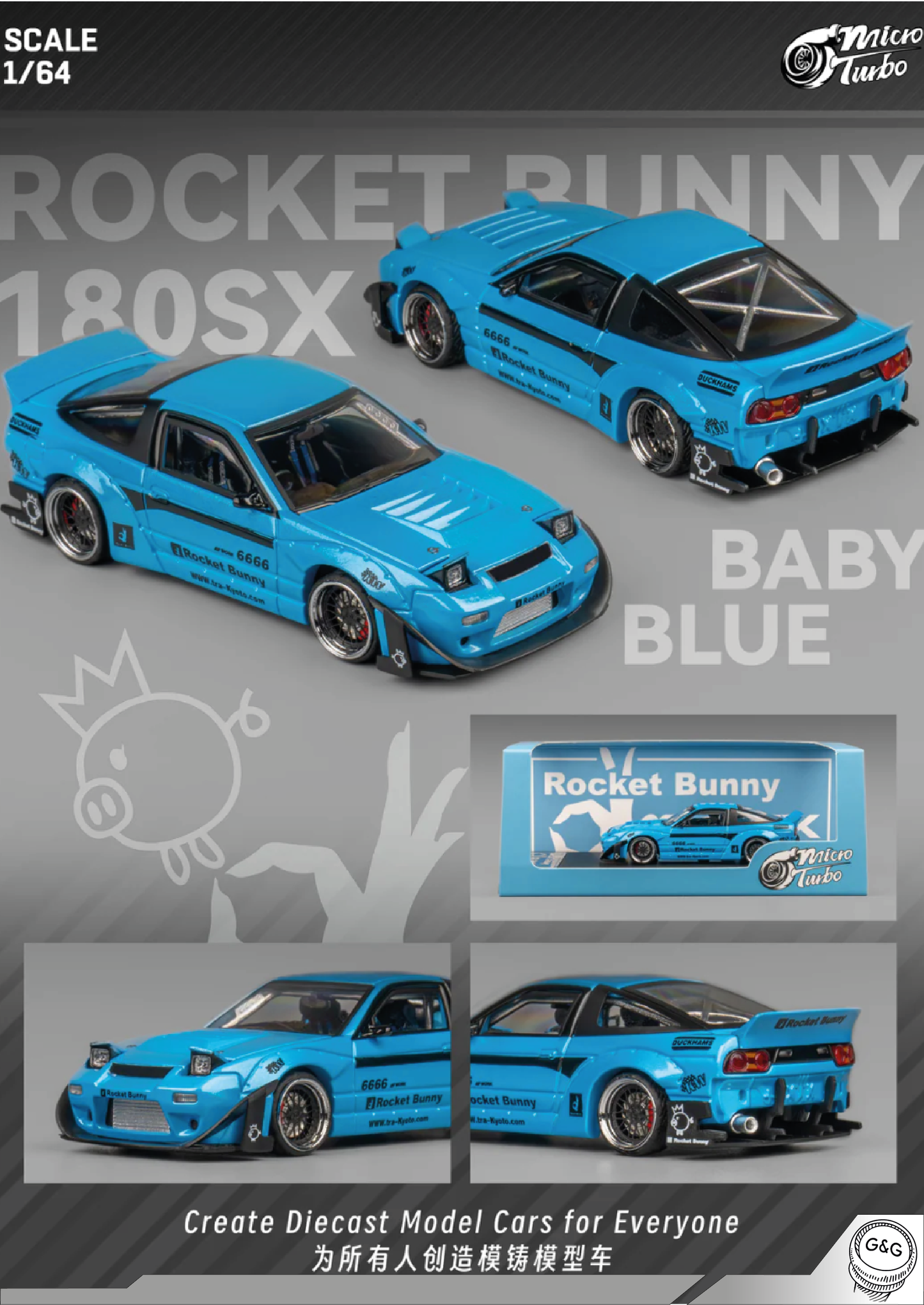 MICRO TURBO - ROCKET BUNNY 180SX