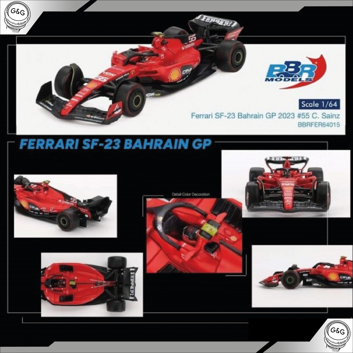 BBR 2023 FERRARI SF23 #55 C. SAINZ BAHRAIN GP