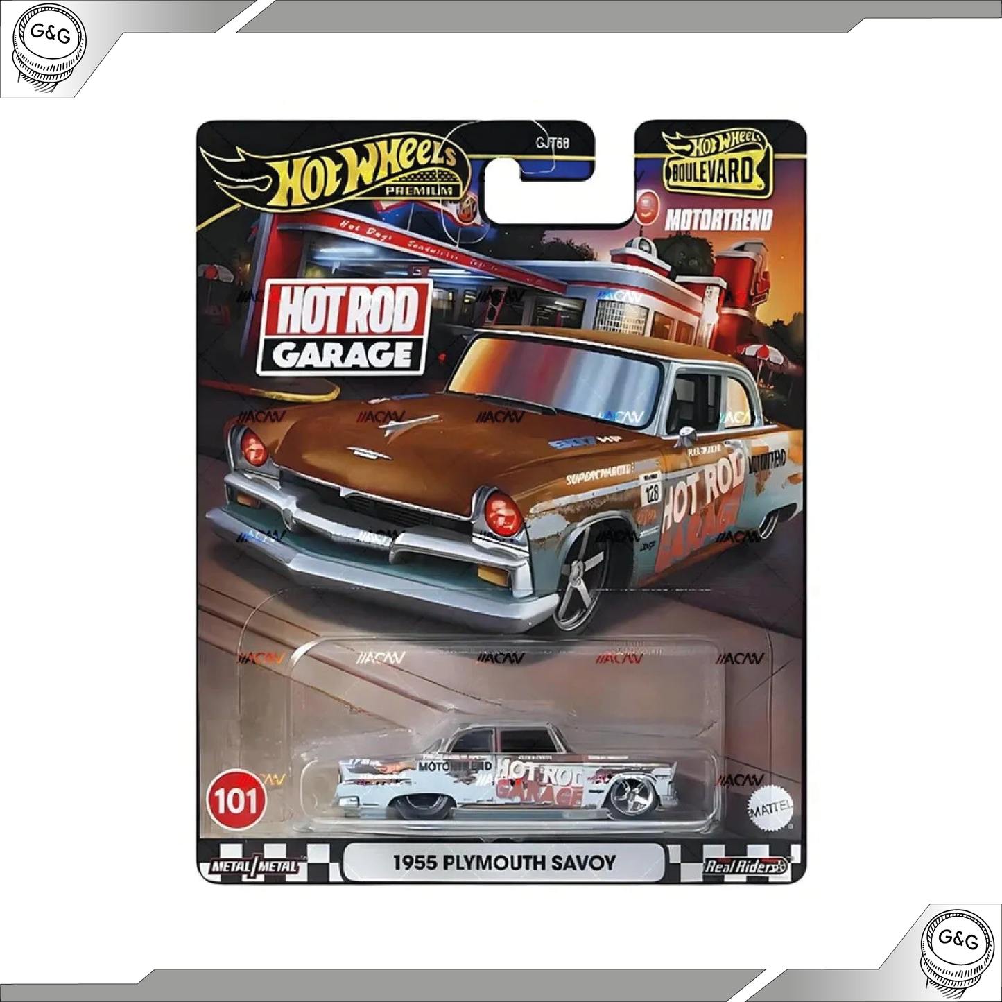 HOT WHEELS BOULEVARD #101 - 1955 PLYMOUTH SAVOY