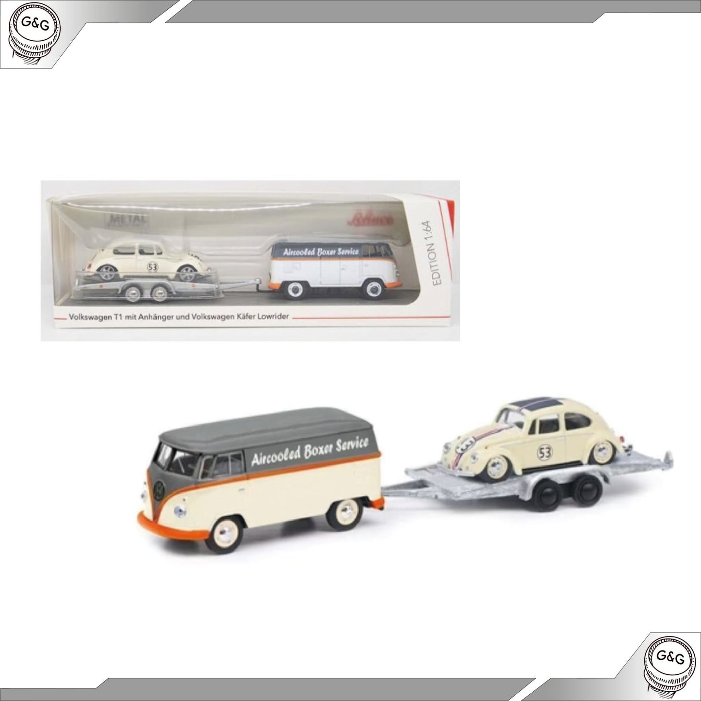 SCHUCO VOLKSWAGEN T1 + VOLKSWAGEN KÄFER LOWRIDER