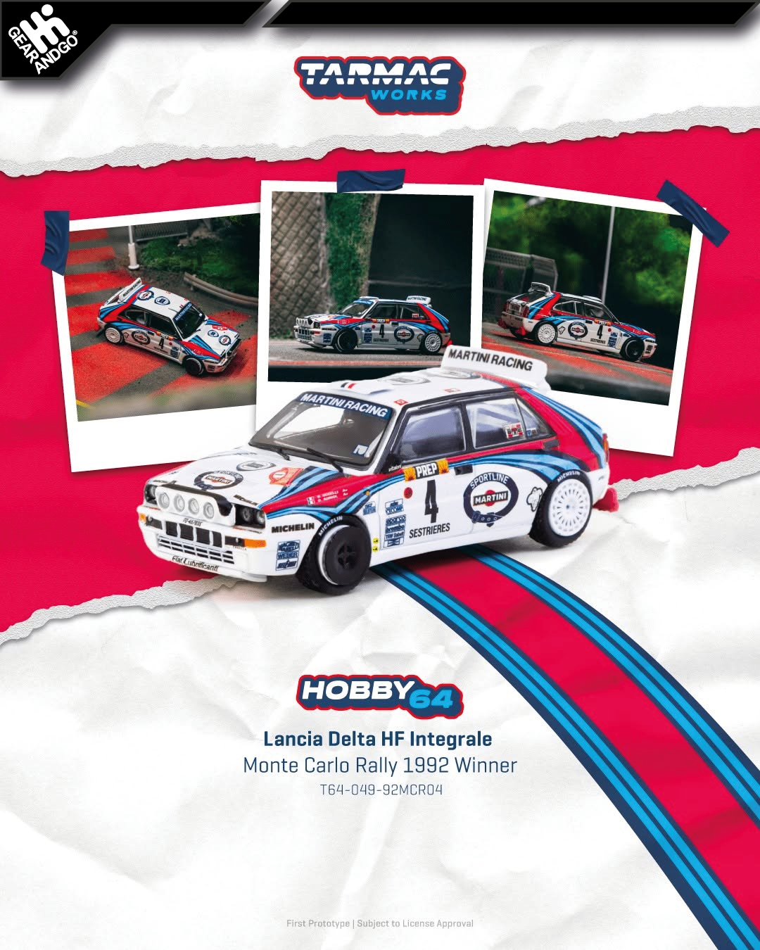 TARMAC - 1992 LANCIA DELTA HF INTEGRALE #4 DIDIER AURIOL/BERNARD OCCELLI MONTE CARLO RALLY WINNER