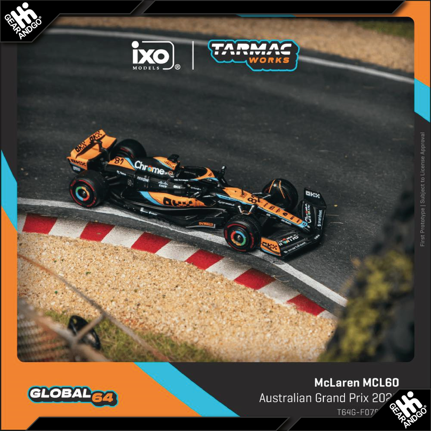 TARMAC - 2023 MCLAREN MCL60 #81 OSCAR PIASTRI AUSTRALIAN GRAND PRIX