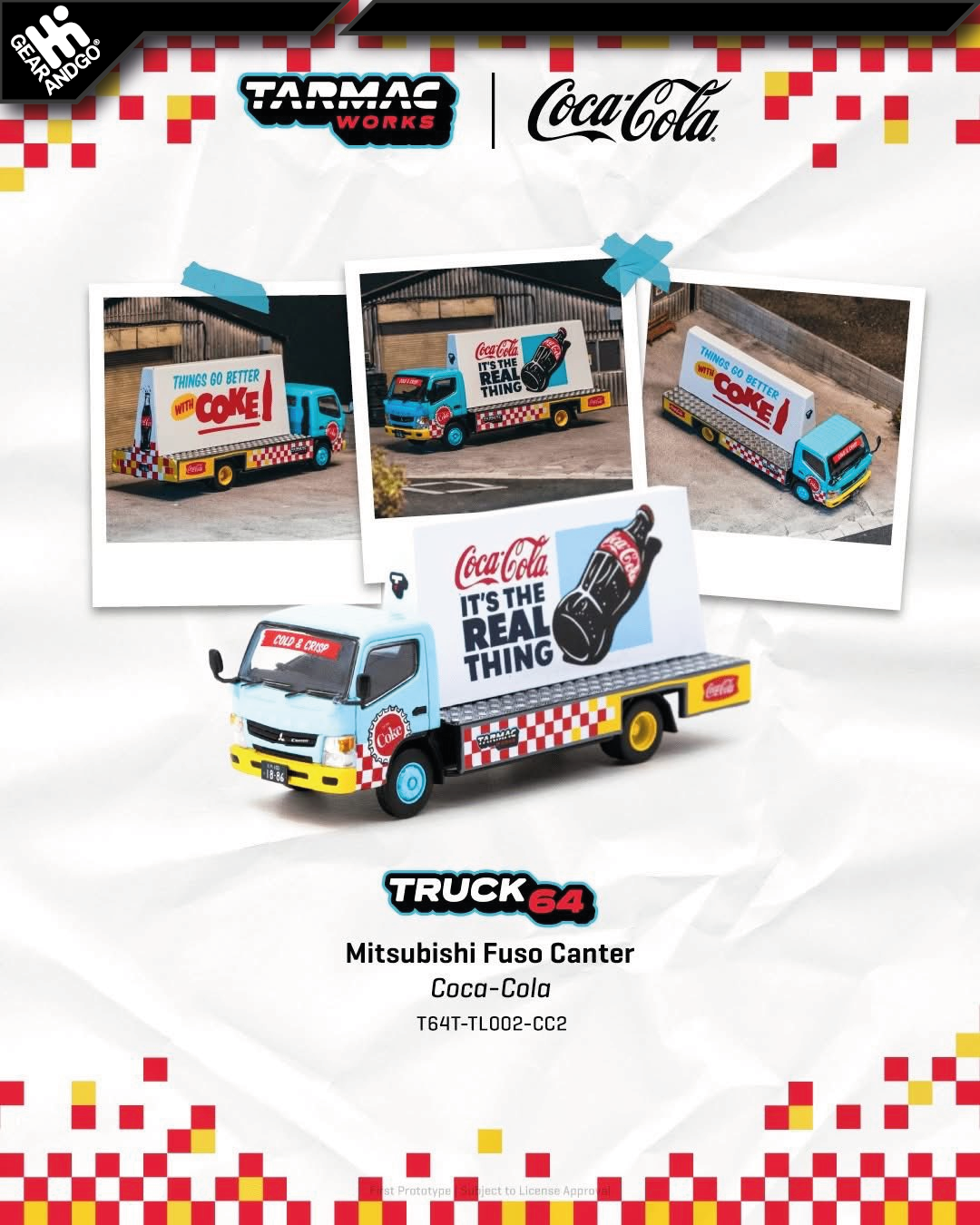TARMAC - MITSUBISHI FUSO CANTER ADVERTISEMENT TRUCK *COCA-COLA*