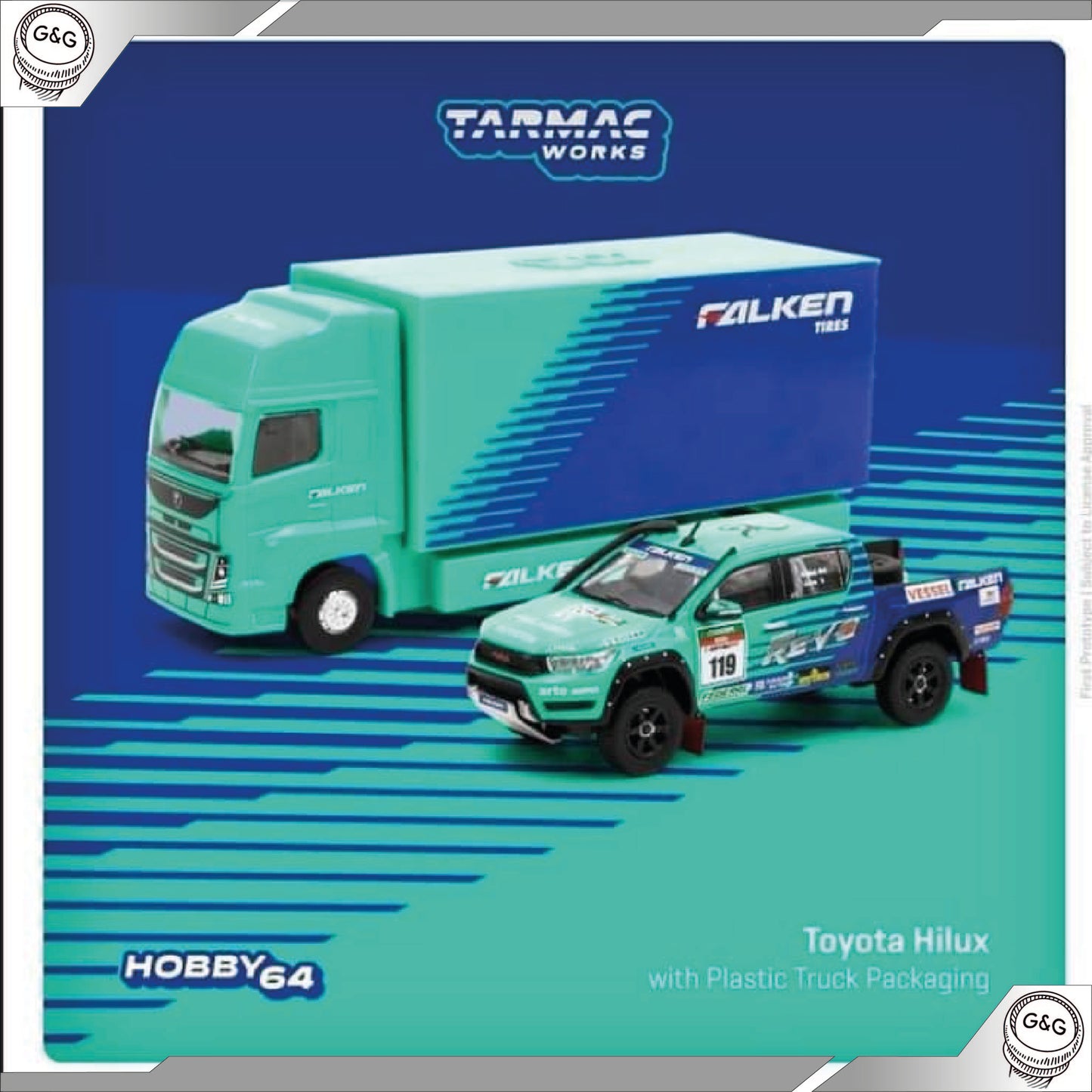 TARMAC TOYOTA HILUX + TRUCK *ROZBALENÉ*