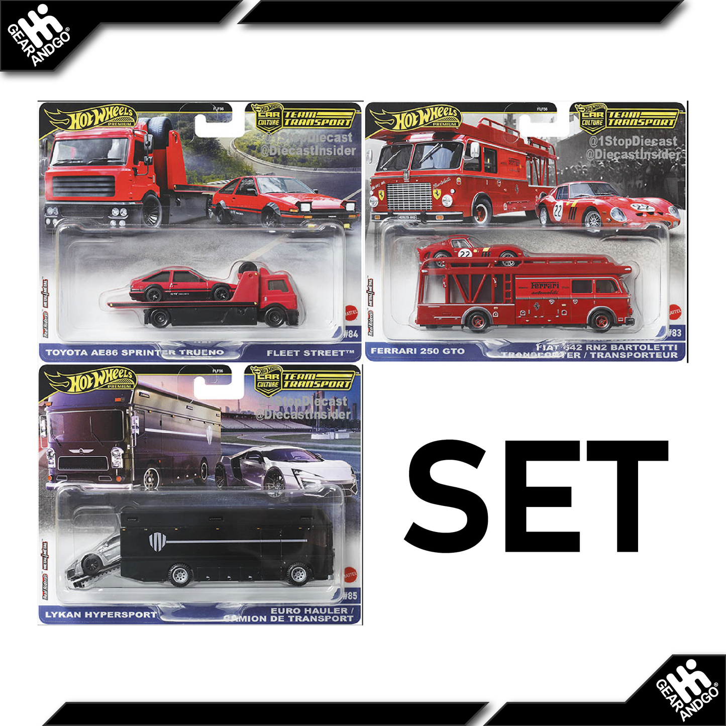 HOT WHEELS TEAM TRANSPORT - MIX 4 - 2025 (FERRARI!)