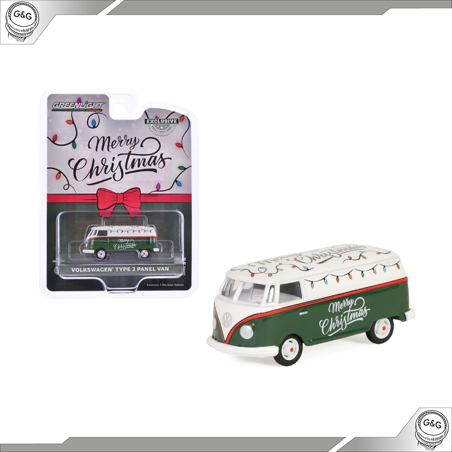GREENLIGHT VOLKSWAGEN TYPE 2 PANEL VAN HOLIDAY