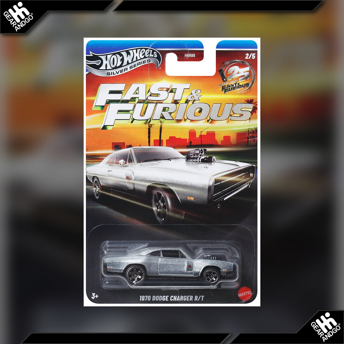 Hot Wheels Silver Series 1970 Dodge Charger R/T Fast & Furious 25th Anniversary