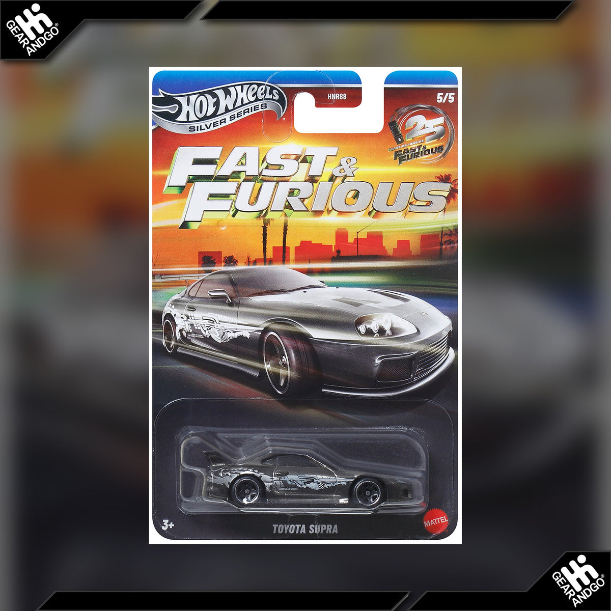 Hot Wheels Silver Series Toyota Supra Fast & Furious 25th Anniversary