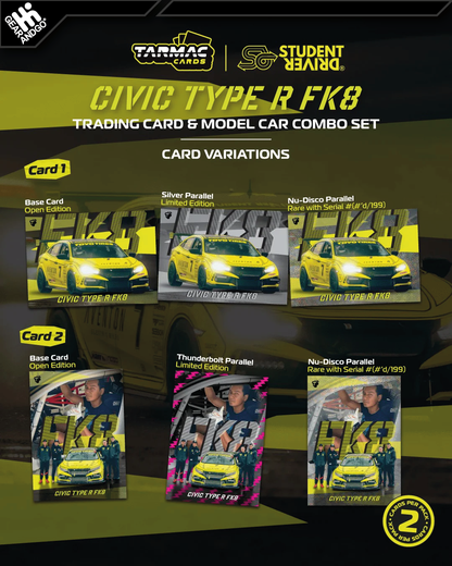 TARMAC - HONDA CIVIC TYPE R FK8 - NASA WESTERN ENDURANCE RACING CHAMPIONSHIP 2022 + CARDS