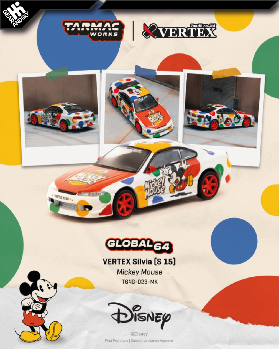TARMAC - VERTEX SILVIA S15 *MICKEY MOUSE*