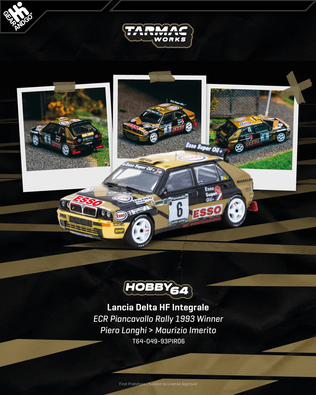 TARMAC - LANCIA DELTA HF INTEGRALE - ECR PIANCAVALLO RALLY 1993 WINNER PIERO LONGHI > MAURIZIO IMERITO