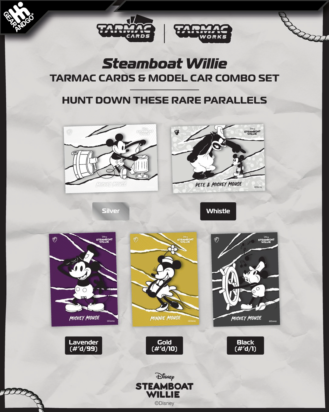 TARMAC - TOYOTA SPRINTER TRUENO AE86 WIDEBODY BY JON SIBAL *MICKEY & FRIENDS STEAMBOAT WILLIE*
