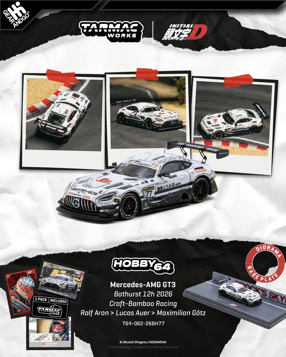 TARMAC - 2026 MERCEDES-BENZ AMG GT GT3 #77 CRAFT-BAMBOO RACING BATHURST 12H